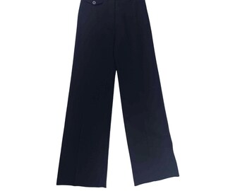 Jaren '70 broek met hoge taille en klokbodem - M