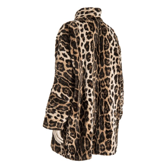 Saks Fifth Avenue animal print faux fur coat - 2xl - image 2