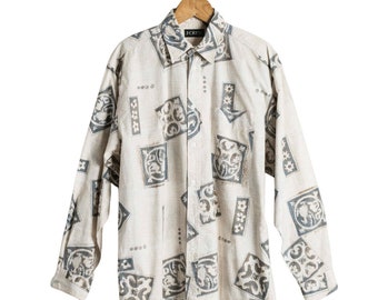 chemise en coton à manches longues J Crew Doodle vintage - M