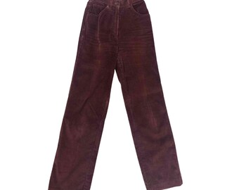 Pantalon taille haute en velours côtelé - Xs