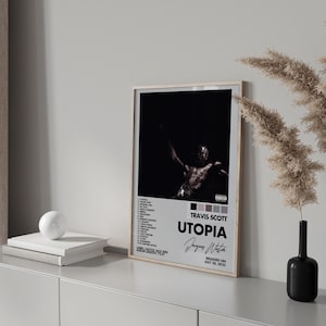 Travis Scott Album Poster Set of 3, Album Cover Print, Tracklist Poster, Rap Poster, Cover Art Poster, Hip Hop Utopia (Digital Download)