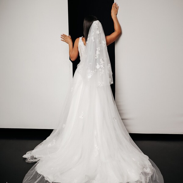 how to make a two tier veil