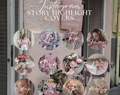 50 Pink Aesthetic Instagram Highlight Covers | Faceless Luxury Highlight Templates for Social Media Managers or Content Creators Old Money