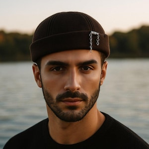 Wool skull cap, docker cap wool