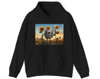 Steamboat Willie Sunflowers Unisex Heavy Blend™ Hooded Sweatshirt