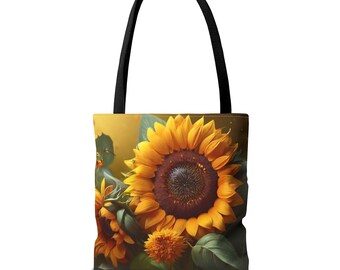 Tote Bag (AOP) SUNFLOWER LOVE