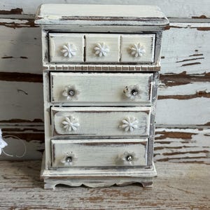 Dollhouse dresser, miniature dresser, wooden dresser miniature ,Vintage dollhouse furniture , 1:12 scale