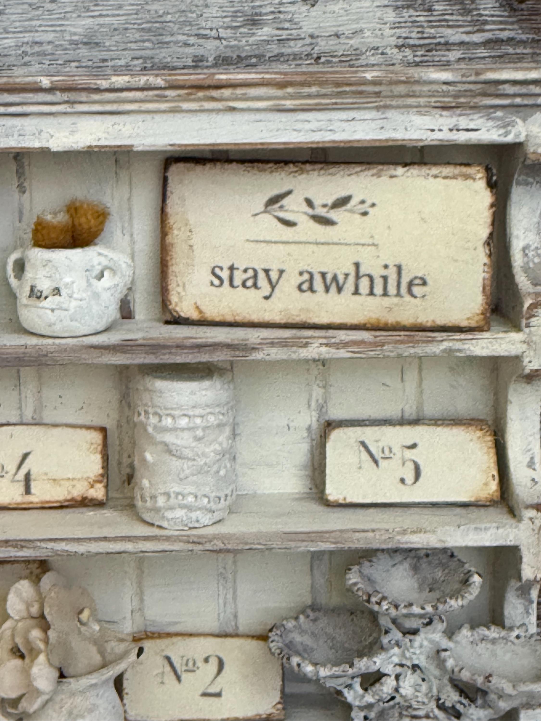 Miniature Shabby Chic Signs | Dollhouse French Cottage Decor| Dollhouse ...