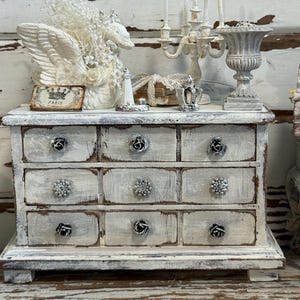 White Shabby Chic Chest of Drawers - Etsy
