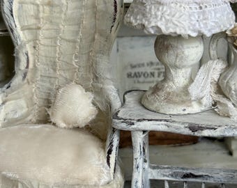 Lampe De Chevet Vintage Poupée En Porcelaine - Déco Rétro