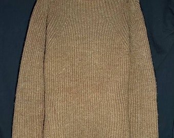 Vintage rare 80s Dries Van Noten Women's Sweater size 38 brown knitted