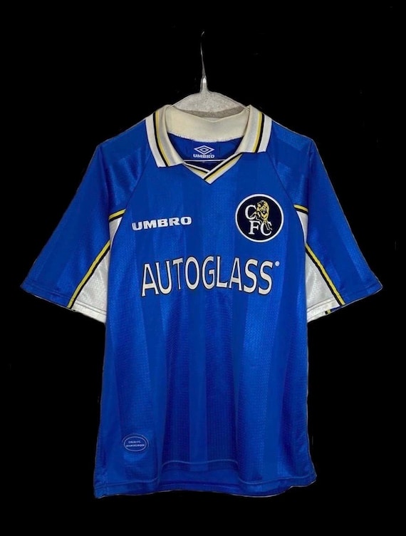 Chelsea Fc Home Football Shirt Jersey 1997 1999 RARE Blue Umbro Mens Roberto Di Matteo 16 Soccer Vintage Etsy