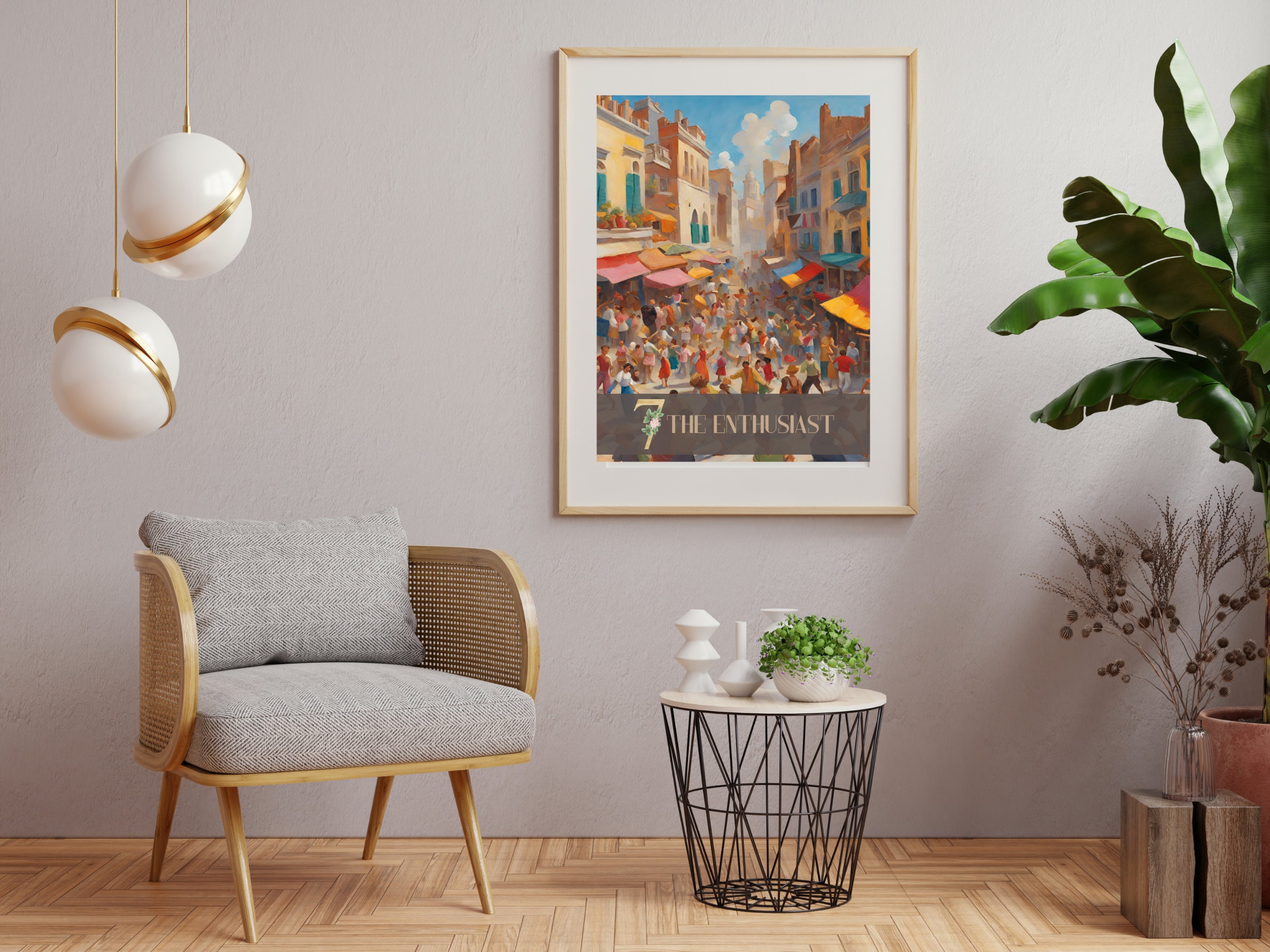Enneagram Art Enneagram 7 Digital Print Abstract Watercolor ...
