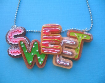 Sugary Sweet Christmas Cookies Necklace