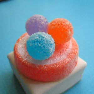 Tangerine Sugary Frosted Gumdrop Ring