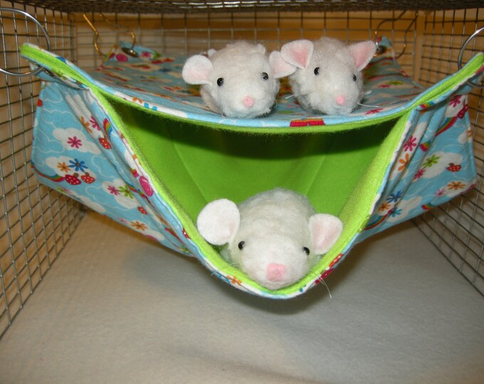 Rat Hammock Pet Double Hammock Rat Squirrel Ferretguinea Etsy
