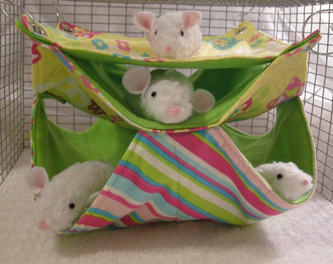 Pet Rat Hammock 3 Level Condo. for Rodents Etsy