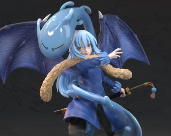 Rimuru Tempest [Aquela época em que reencarnei como um Slime] - Modelo STL para impressão 3D de figuras de resina *