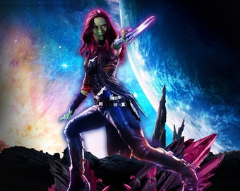 Gamora [Guardians of the Galaxy] - STL Model for Resin Figure 3D Printing*