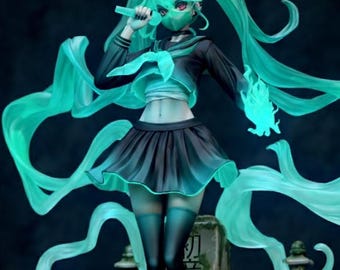 Hatsune Miku [Vocaloid] - STL Model for Resin Figure 3D Printing*