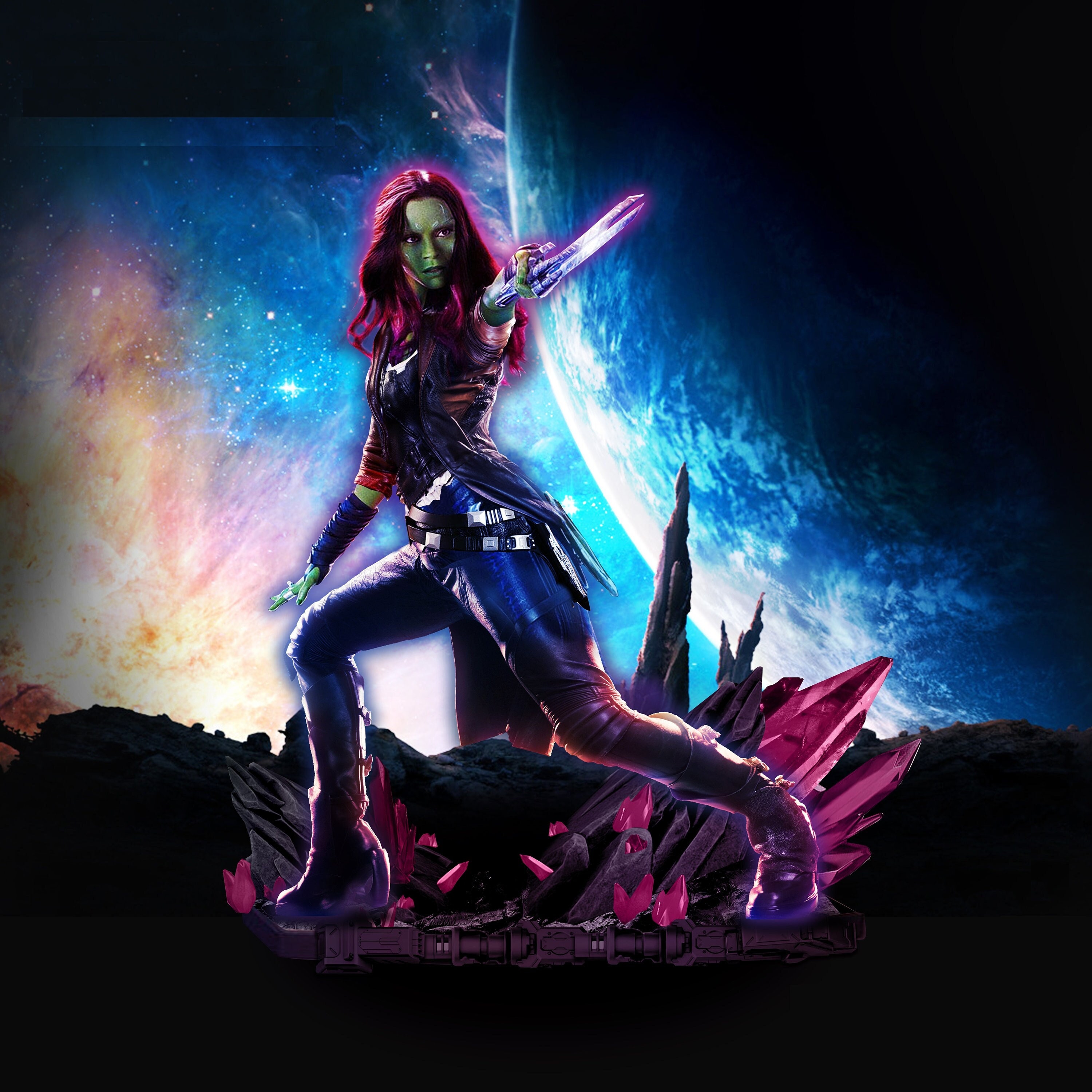 Gamora [guardians of the Galaxy] - STL Model for Resin Figure 3D ...