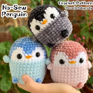 Virkmönster för pingviner utan syning | Amigurumi | Nybörjarvänligt