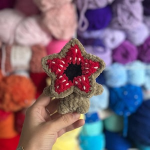 Crochet Demogorgon Plush | Stranger Monster Amigurumi | Handmade Creature | Geeky Fandom Decor