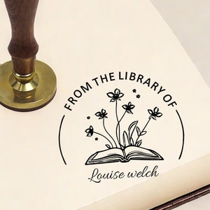 Personnaliser le tampon de bibliothèque| Personnaliser le tampon livre | Tampon de bibliothèque personnalisé | De la bibliothèque de timbres | Amoureuse des livres|Timbre cadeau Customzie pour elle
