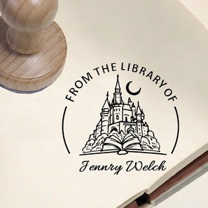PERSONALIZED BOOK STAMP | Self Inking Library Stamp | Custom library stamp | From the Library of Stamps | Book Lover | Personalized Stamp