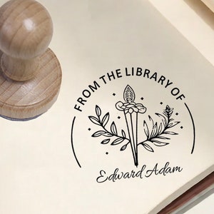 Library STAMP | Custom book Stamp | Book lover Stamp | From the Library of Stamp | Book Lover | Personalized Stamp | Book for book lover