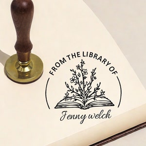 Personalized Book Stamp | Self Inking Library Stamp | Custom library stamp | From the Library of Stamps | Book Lover | Personalized Stamp