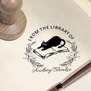 Personalized Library STAMP book Stamp Book lover Stamp | From the Library of Stamp | Book Lover | Personalized Stamp | Gift for book lovers