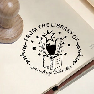 CUSTOMIZE Book stamp classroom library stamp | Custom library stamp | From the Library of Stamps | Book Lover | Personalized Library Stamp