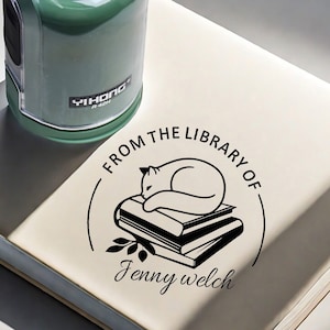 Personalized Library Stamp book Stamp Book lover Stamp | From the Library of Stamp | Book Lover | Personalized Stamp | Gift for book lovers