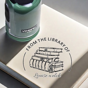 Personalized Library STAMP book Stamp Book lover Stamp | From the Library of Stamp | Book Lover | Personalized Stamp | Gift for book lovers