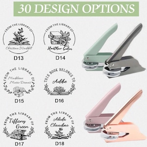 Custom Embosser/Book Stamp/Custom library Embosser/Embosser Stamp/From the Library of Embosser/Book Embosser/Book Lover Gifts