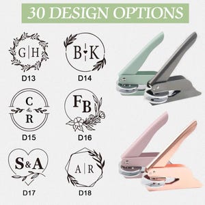 Timbro in rilievo personalizzato per monogrammi/timbro in rilievo per matrimoni/timbro in rilievo personalizzato/timbro in rilievo per iniziali/timbro in rilievo personalizzato per inviti di nozze