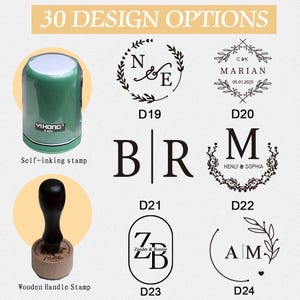 Wedding Stamp-Custom Monogram Design/Personalized Wedding Embosser Stamp/Wedding Stamp/Customized Initial Embossed Stamp/Monogram Embosse