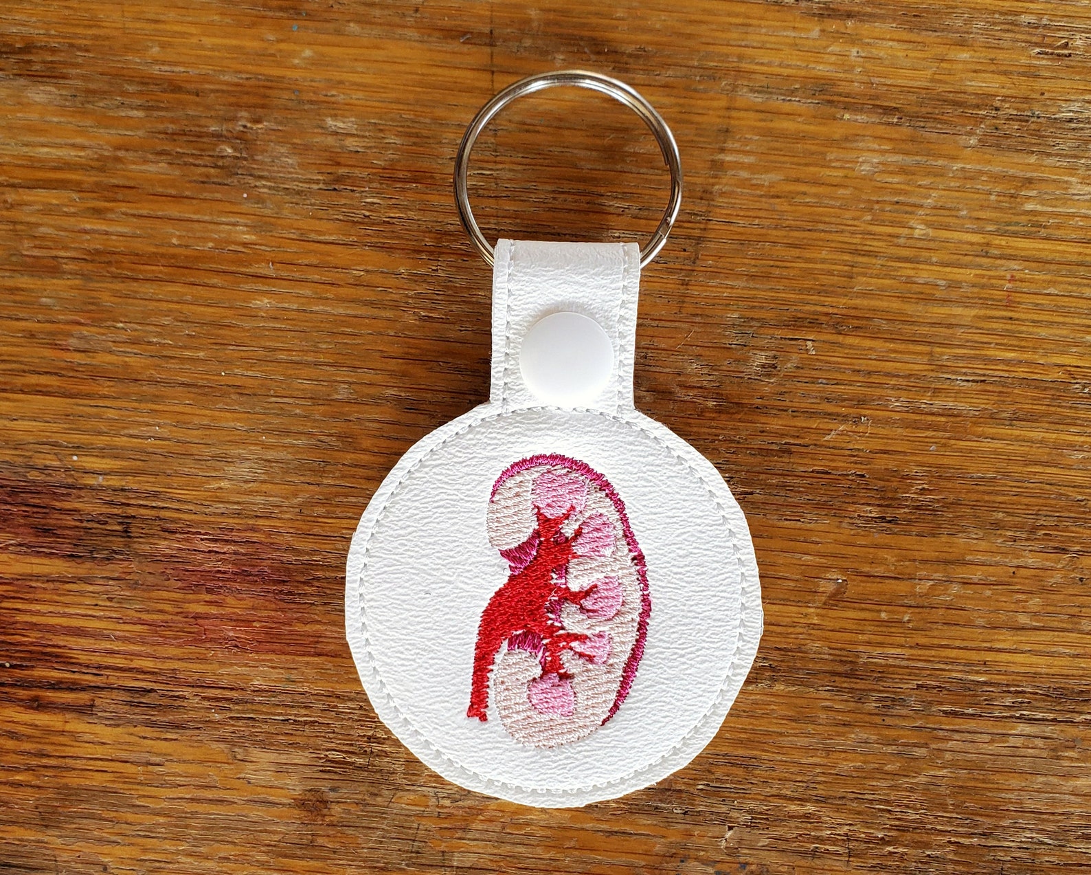 Kidney Keychain With or Without Custom Text Two Sizes Etsy