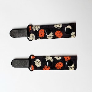 Halloween Tubie Clip, Cord Clip - manage medical cords and tubes. Ready to Ship. Pumpkins, Jack O Lanterns