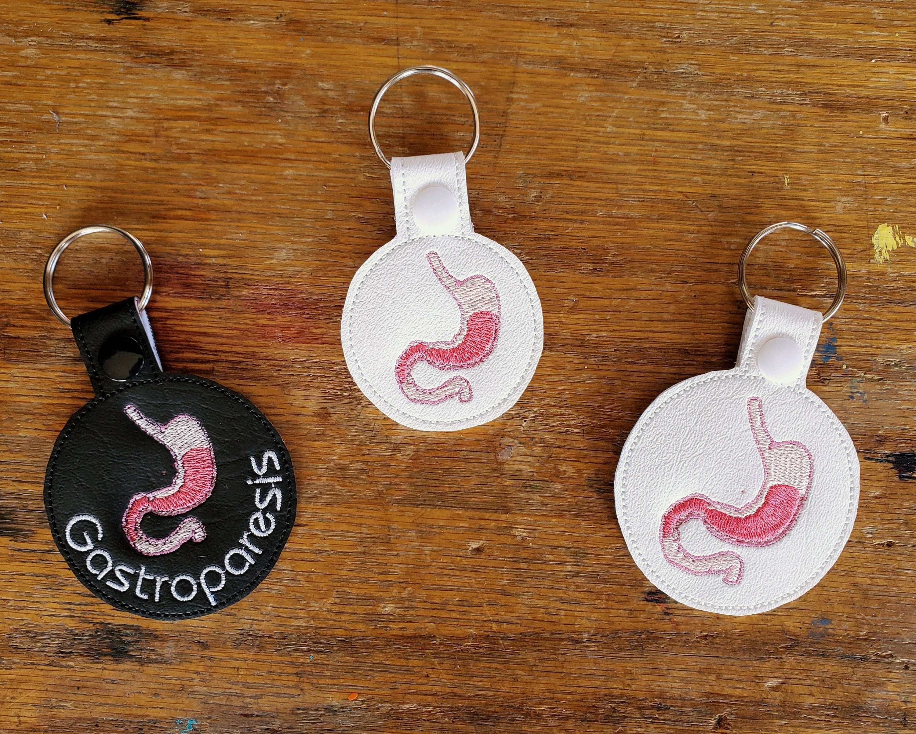 Digestive Key Ring Anatomical Stomach Keychain - With or Without Custom Text - Two Sizes ...