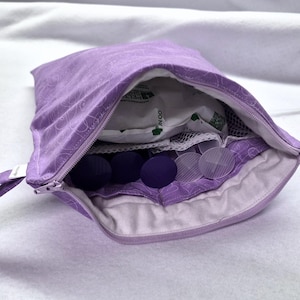 Purple Heart Double Insulated Syringe Tote, Holds 60mL Syringes & Ice Pack