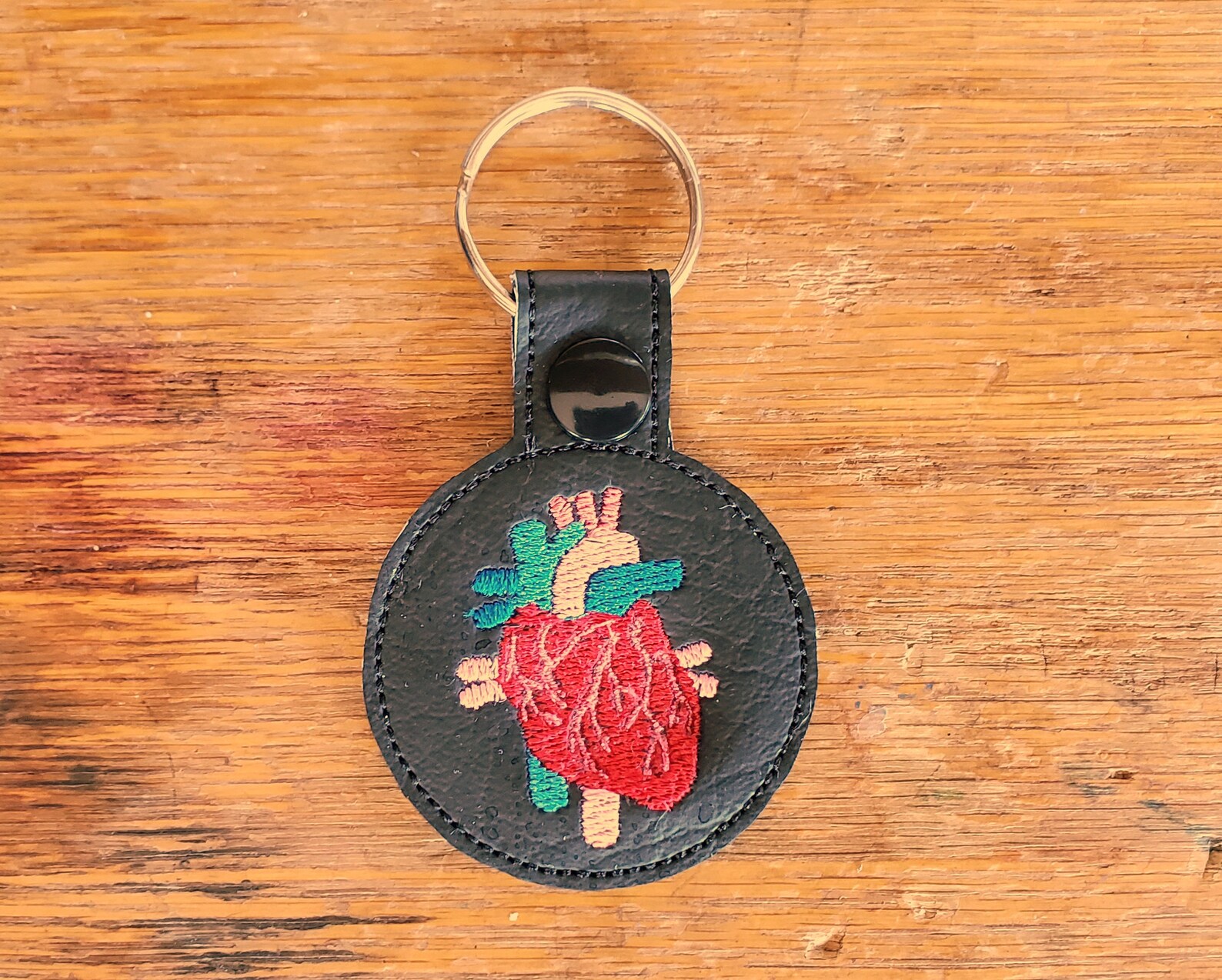 Anatomical Heart Keychain With or Without Custom Text Two Etsy