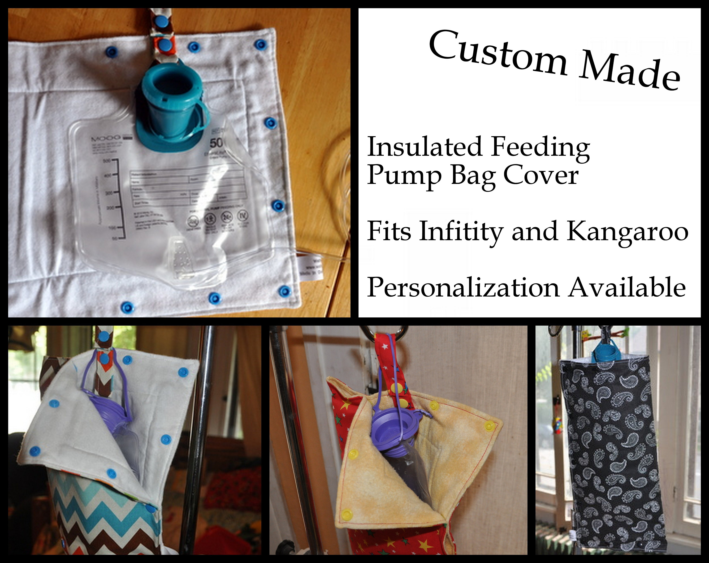 Custom Made Insulated Feeding Pump Bag Cover / IV Bag Cover to keep y…