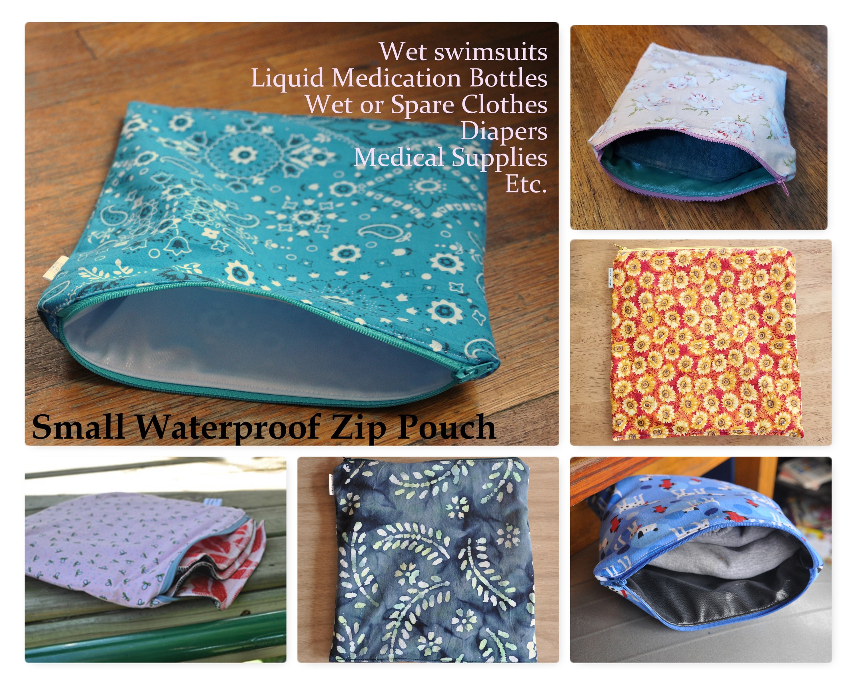 Small waterproof online zipper pouch