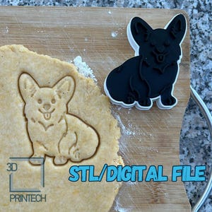 Digital STL file Download for Corgi cookie cutter