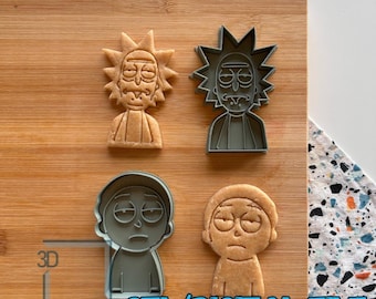 Digital STL file Download for Rick & Morty Cookie Cutters