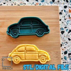 Digital STL file Download for Fiat 500 cookie cutter