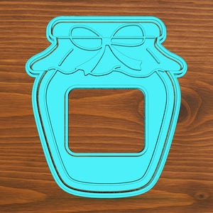 Digital STL file Download for Jam Jar cookie cutter