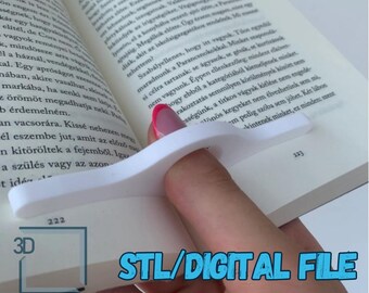 Digital STL-filnedladdning för Page Pal-Book-sidhållare